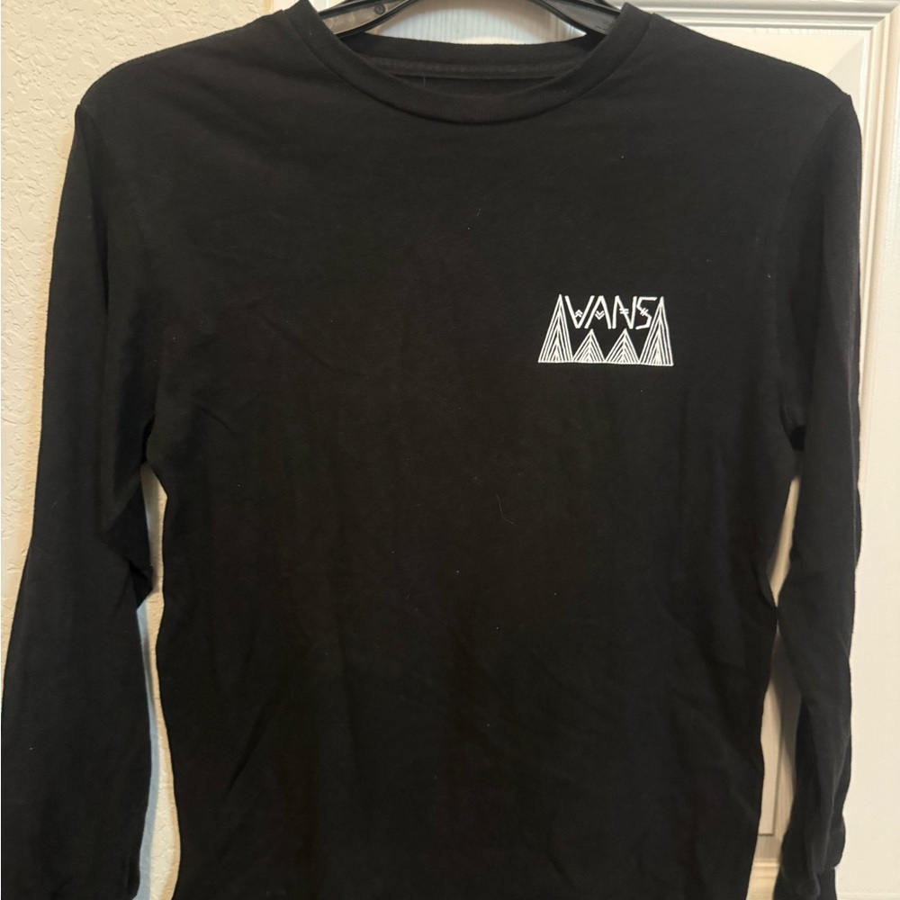 Vans Black Graphic Long Sleeve Tee